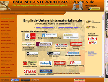 Tablet Screenshot of englisch-unterrichtsmaterialien.de